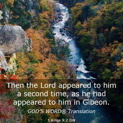 Picture 03 - 1 Kings 9:2 GW - Then the Lord appeared to him a second time, as - Bible Verse Picture