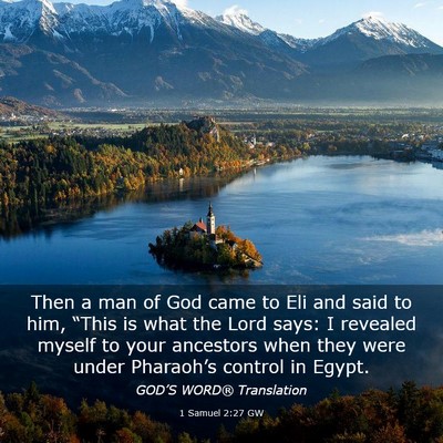 Picture 03 - 1 Samuel 2:27 GW - Then a man of God came to Eli and said to him, - Bible Verse Picture