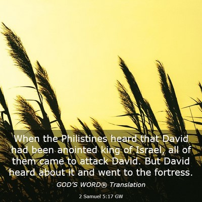 Picture 03 - 2 Samuel 5:17 GW - When the Philistines heard that David had been - Bible Verse Picture