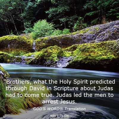 Picture 03 - Acts 1:16 GW - “Brothers, what the Holy Spirit predicted - Bible Verse Picture