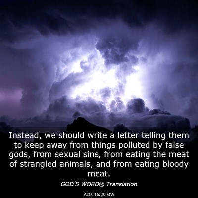 Picture 03 - Acts 15:20 GW - Instead, we should write a letter telling them to - Bible Verse Picture
