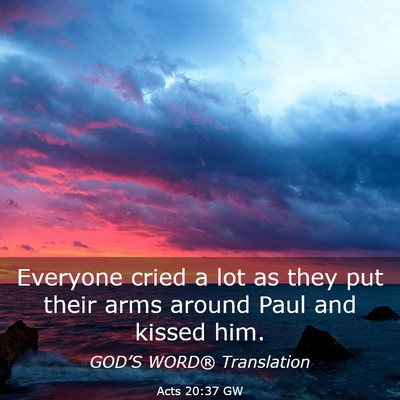 Picture 03 - Acts 20:37 GW - Everyone cried a lot as they put their arms - Bible Verse Picture