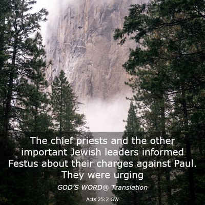 Picture 03 - Acts 25:2 GW - The chief priests and the other important Jewish - Bible Verse Picture