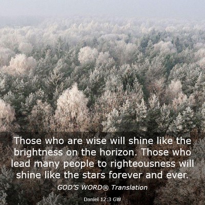 Picture 03 - Daniel 12:3 GW - Those who are wise will shine like the brightness - Bible Verse Picture