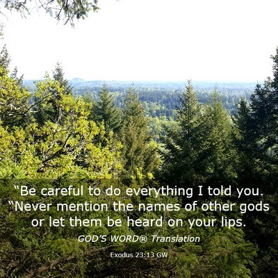 Picture 03 - Exodus 23:13 GW - “Be careful to do everything I told you. - Bible Verse Picture