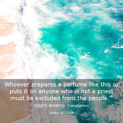 Picture 03 - Exodus 30:33 GW - Whoever prepares a perfume like this or puts it - Bible Verse Picture