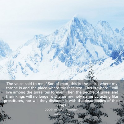 Picture 03 - Ezekiel 43:7 GW - The voice said to me, “Son of man, this is the - Bible Verse Picture