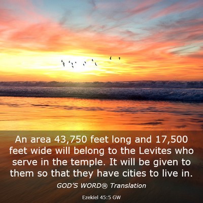 Picture 03 - Ezekiel 45:5 GW - An area 43,750 feet long and 17,500 feet wide - Bible Verse Picture