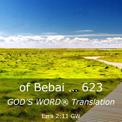Picture 03 - Ezra 2:11 GW - of Bebai … - Bible Verse Picture