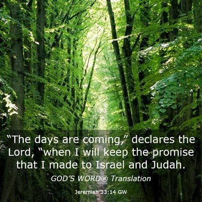 Picture 03 - Jeremiah 33:14 GW - “The days are coming,” declares the Lord, - Bible Verse Picture