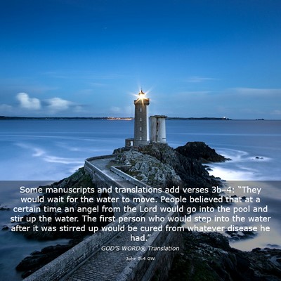 Picture 03 - John 5:4 GW - Some manuscripts and translations add verses - Bible Verse Picture