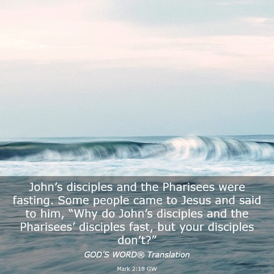 Picture 03 - Mark 2:18 GW - John’s disciples and the Pharisees were - Bible Verse Picture
