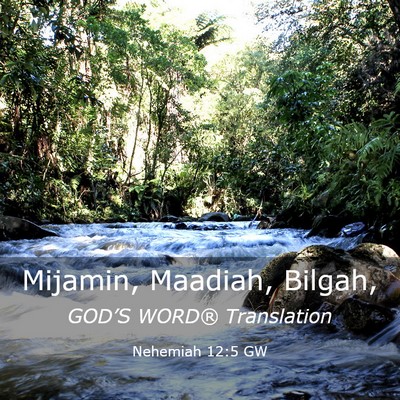 Picture 03 - Nehemiah 12:5 GW - Mijamin, Maadiah, - Bible Verse Picture