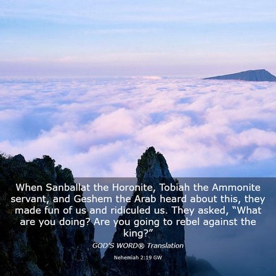 Picture 03 - Nehemiah 2:19 GW - When Sanballat the Horonite, Tobiah the Ammonite - Bible Verse Picture