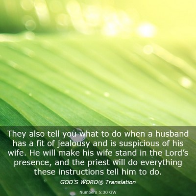 Picture 03 - Numbers 5:30 GW - They also tell you what to do when a husband has - Bible Verse Picture