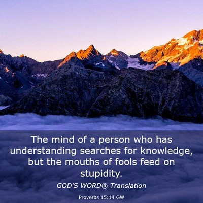Picture 03 - Proverbs 15:14 GW - The mind of a person who has understanding - Bible Verse Picture