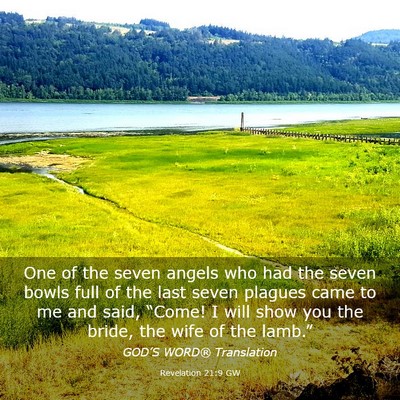 Picture 03 - Revelation 21:9 GW - One of the seven angels who had the seven bowls - Bible Verse Picture