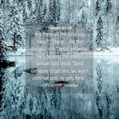 Picture 04 - 1 Samuel 16:11 GW - Are these all the sons you have?” “There’s - Bible Verse Picture