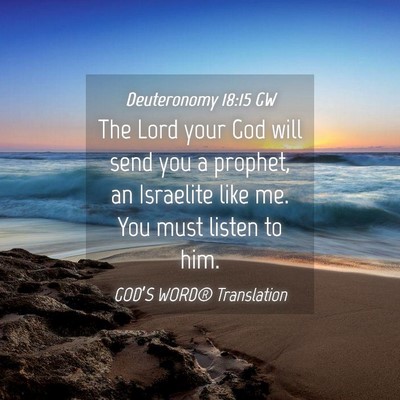 Picture 04 - Deuteronomy 18:15 GW - The Lord your God will send you a prophet, an - Bible Verse Picture
