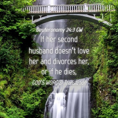 Picture 04 - Deuteronomy 24:3 GW - If her second husband doesn’t love her and - Bible Verse Picture