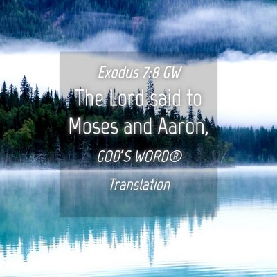 Picture 04 - Exodus 7:8 GW - The Lord said to Moses and - Bible Verse Picture