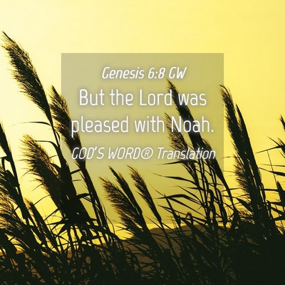 Picture 04 - Genesis 6:8 GW - But the Lord was pleased with - Bible Verse Picture