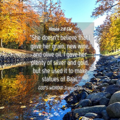 Picture 04 - Hosea 2:8 GW - “She doesn’t believe that I gave her grain, - Bible Verse Picture