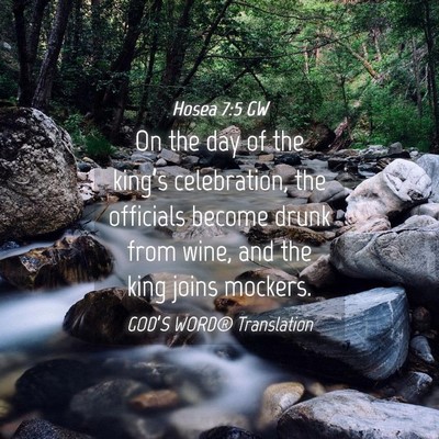 Picture 04 - Hosea 7:5 GW - On the day of the king’s celebration, the - Bible Verse Picture