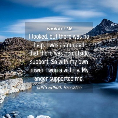 Picture 04 - Isaiah 63:5 GW - I looked, but there was no help. I was astounded - Bible Verse Picture