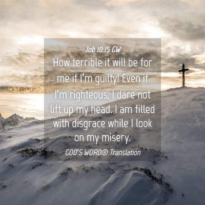Picture 04 - Job 10:15 GW - How terrible it will be for me if I’m guilty! - Bible Verse Picture