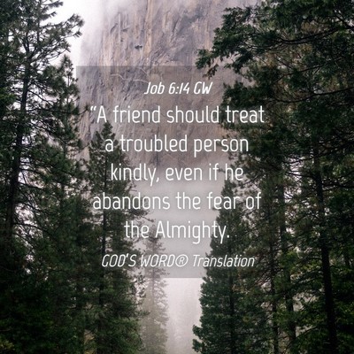 Picture 04 - Job 6:14 GW - “A friend should treat a troubled person - Bible Verse Picture