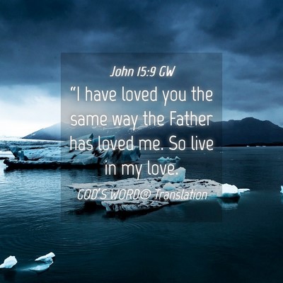 Picture 04 - John 15:9 GW - “I have loved you the same way the Father has - Bible Verse Picture