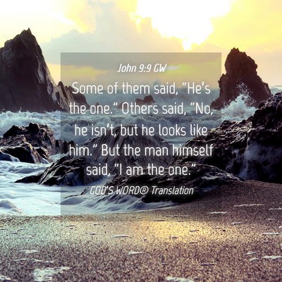 Picture 04 - John 9:9 GW - Some of them said, “He’s the one.” Others - Bible Verse Picture