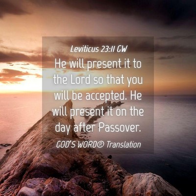 Picture 04 - Leviticus 23:11 GW - He will present it to the Lord so that you will - Bible Verse Picture