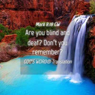 Picture 04 - Mark 8:18 GW - Are you blind and deaf? Don’t you - Bible Verse Picture