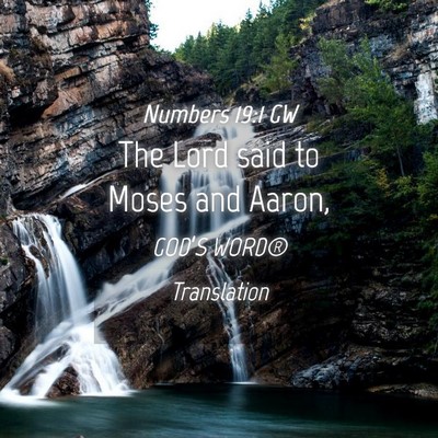 Picture 04 - Numbers 19:1 GW - The Lord said to Moses and - Bible Verse Picture