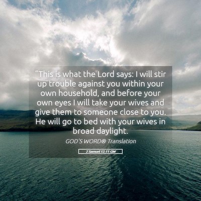 Picture 05 - 2 Samuel 12:11 GW - “This is what the Lord says: I will stir up - Bible Verse Picture
