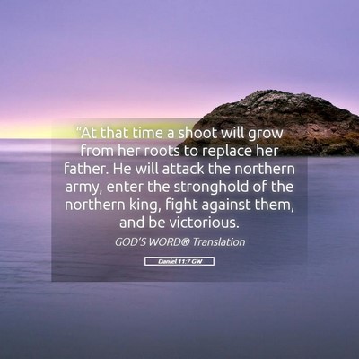 Picture 05 - Daniel 11:7 GW - “At that time a shoot will grow from her roots - Bible Verse Picture