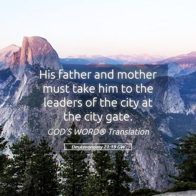 Picture 05 - Deuteronomy 21:19 GW - His father and mother must take him to the - Bible Verse Picture