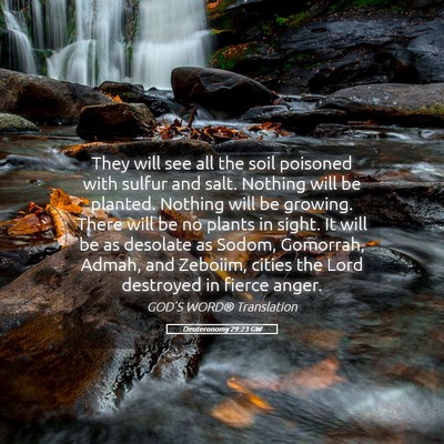 Picture 05 - Deuteronomy 29:23 GW - They will see all the soil poisoned with sulfur - Bible Verse Picture
