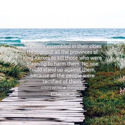 Picture 05 - Esther 9:2 GW - The Jews assembled in their cities throughout all - Bible Verse Picture
