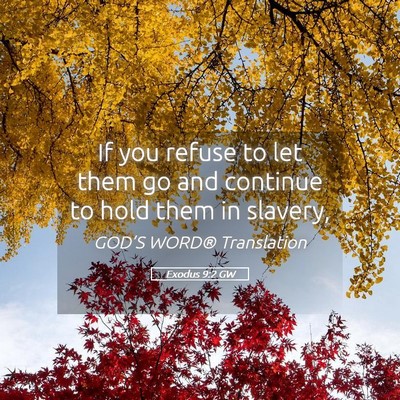 Picture 05 - Exodus 9:2 GW - If you refuse to let them go and continue to hold - Bible Verse Picture