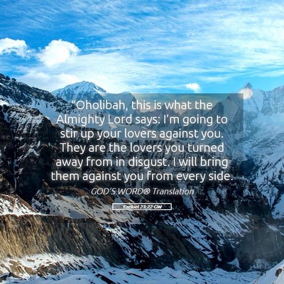 Picture 05 - Ezekiel 23:22 GW - “Oholibah, this is what the Almighty Lord says: - Bible Verse Picture