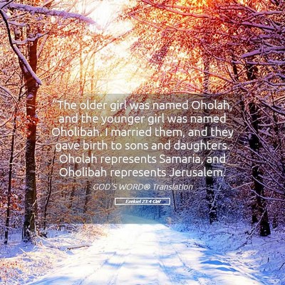 Picture 05 - Ezekiel 23:4 GW - “The older girl was named Oholah, and the - Bible Verse Picture