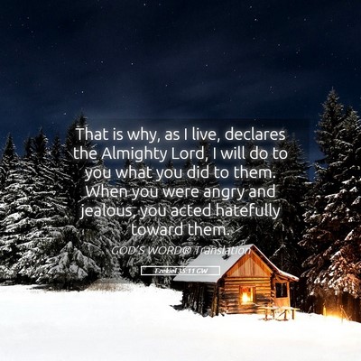 Picture 05 - Ezekiel 35:11 GW - That is why, as I live, declares the Almighty - Bible Verse Picture