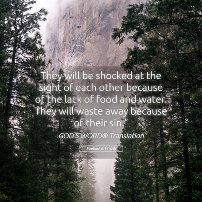 Picture 05 - Ezekiel 4:17 GW - They will be shocked at the sight of each other - Bible Verse Picture