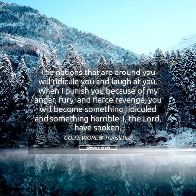 Picture 05 - Ezekiel 5:15 GW - The nations that are around you will ridicule you - Bible Verse Picture