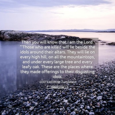 Picture 05 - Ezekiel 6:13 GW - Then you will know that I am the Lord. - Bible Verse Picture