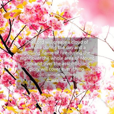 Picture 05 - Isaiah 4:5 GW - The Lord will create a cloud of smoke during the - Bible Verse Picture