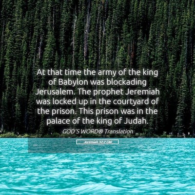 Picture 05 - Jeremiah 32:2 GW - At that time the army of the king of Babylon was - Bible Verse Picture